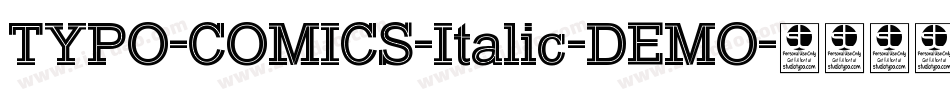 TYPO-COMICS-Italic-DEMO字体转换