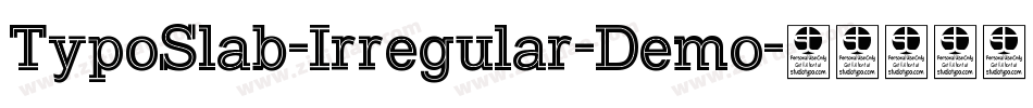 TypoSlab-Irregular-Demo字体转换