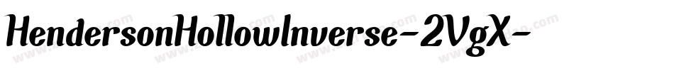 HendersonHollowInverse-2VgX字体转换