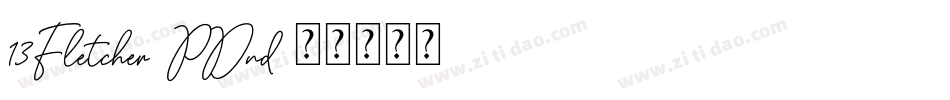 13Fletcher-PDnd字体转换
