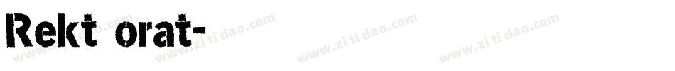 Rekt篆orat字体转换