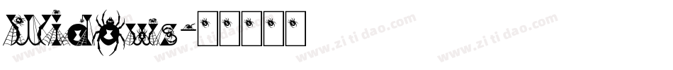 Widows字体转换