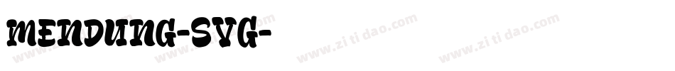 mendung-SVG字体转换