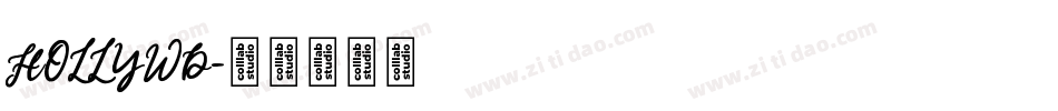 HOLLYWD字体转换