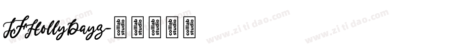 JFHollyDayz字体转换