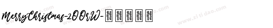 MerryChristmas-2OOrW字体转换