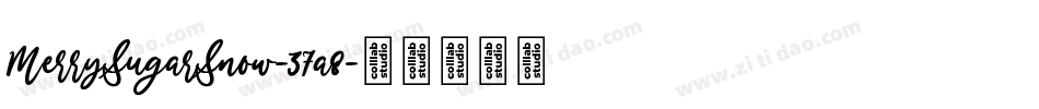 MerrySugarSnow-37a8字体转换