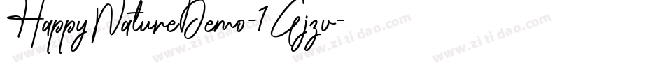 HappyNatureDemo-1Gjzv字体转换