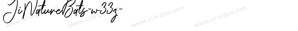 JiNatureBats-w33z字体转换