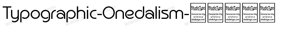 Typographic-Onedalism字体转换