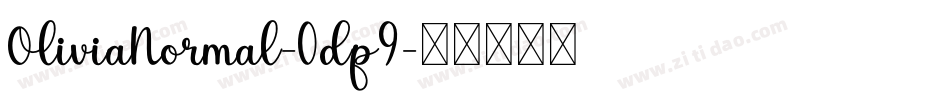 OliviaNormal-0dp9字体转换