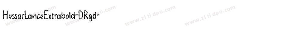 HussarLanceExtrabold-DRgd字体转换
