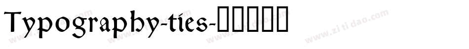 Typography-ties字体转换