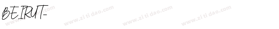 BEIRUT字体转换