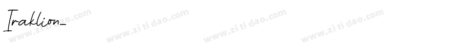 Iraklion字体转换