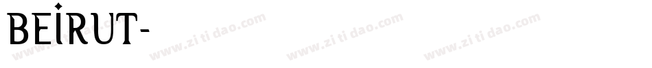 BEIRUT字体转换