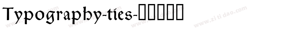 Typography-ties字体转换