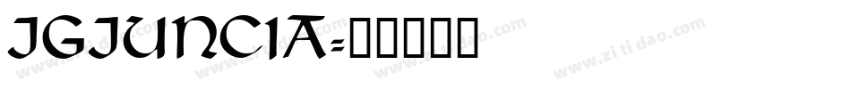 JGJUNCIA字体转换