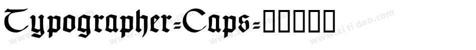 Typographer-Caps字体转换