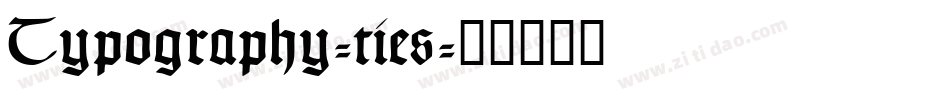 Typography-ties字体转换