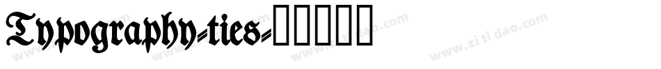 Typography-ties字体转换