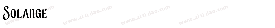 Solange字体转换