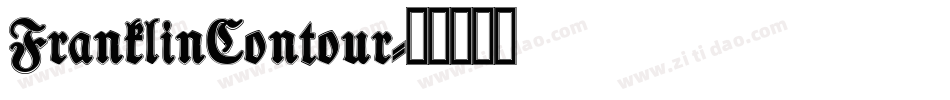 FranklinContour字体转换