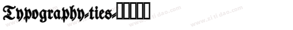 Typography-ties字体转换