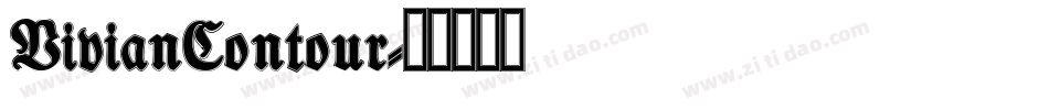 VivianContour字体转换