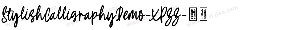 StylishCalligraphyDemo-XPZZ字体转换