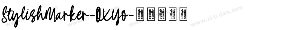 StylishMarker-OXYo字体转换