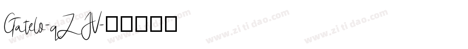 Gatelo-qZ3JV字体转换