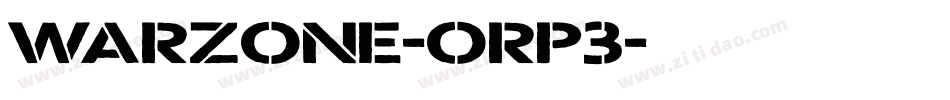 Warzone-OrP3字体转换