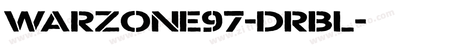 Warzone97-drBl字体转换