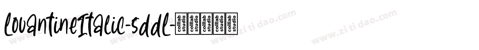 LovantineItalic-5ddL字体转换