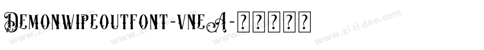 Demonwipeoutfont-vneA字体转换
