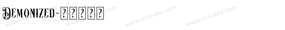 Demonized字体转换