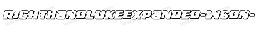 RightHandLukeExpanded-w6dn字体转换