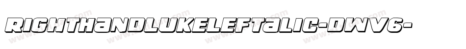 RightHandLukeLeftalic-dWv6字体转换