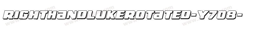 RightHandLukeRotated-Y7O8字体转换 RightHandLukeRotated-Y7O8字体转换