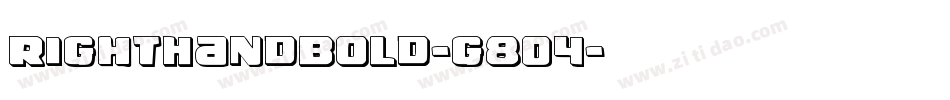 RightHandBold-g8O4字体转换