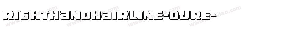 RightHandHairline-OjRe字体转换