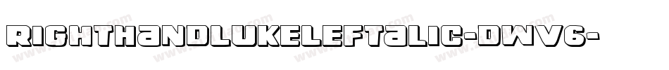 RightHandLukeLeftalic-dWv6字体转换