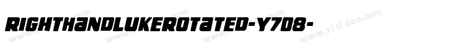 RightHandLukeRotated-Y7O8字体转换 RightHandLukeRotated-Y7O8字体转换