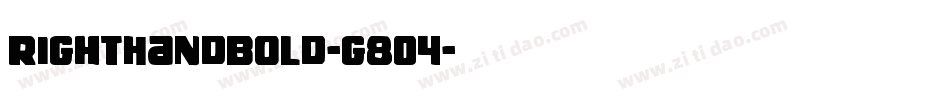 RightHandBold-g8O4字体转换
