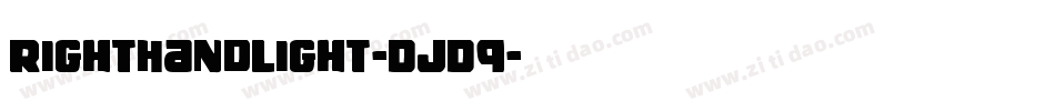 RightHandLight-DjD9字体转换 RightHandLight-DjD9字体转换