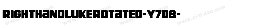 RightHandLukeRotated-Y7O8字体转换 RightHandLukeRotated-Y7O8字体转换