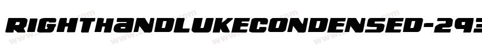 RightHandLukeCondensed-293w字体转换 RightHandLukeCondensed-293w字体转换