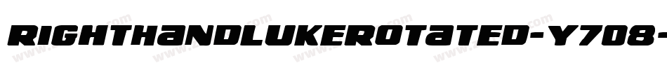 RightHandLukeRotated-Y7O8字体转换 RightHandLukeRotated-Y7O8字体转换