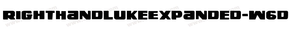RightHandLukeExpanded-w6dn字体转换